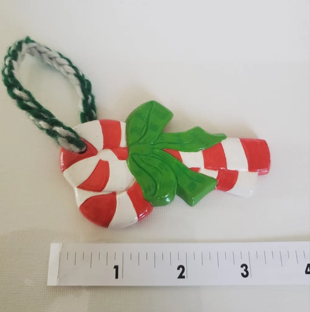Vintage 1980 Candycane Ornament - Picture 4 of 6